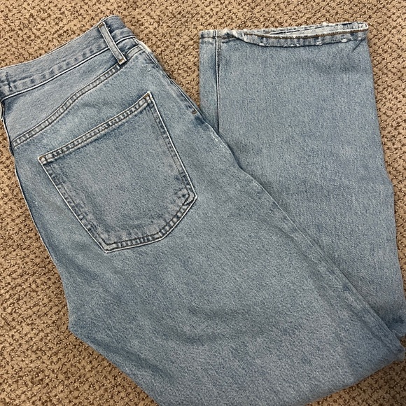 Agolde 90s mid rise straight leg in light denim size 25 - Picture 3 of 4